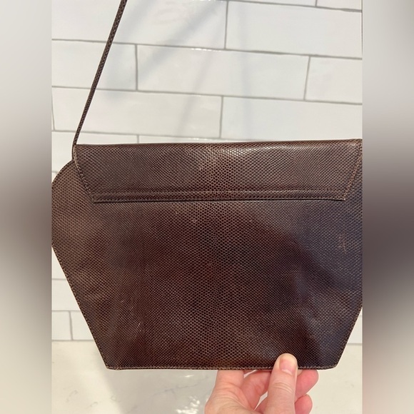 Walter Steiger Vintage Crossbody Leather Purse. Brown leather. - Picture 5 of 15